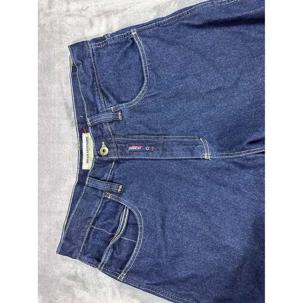 Willie‎ Esco Duns Vintage 90s Baggy Carpenter Jeans Dark Wash Indigo Mens 36x31